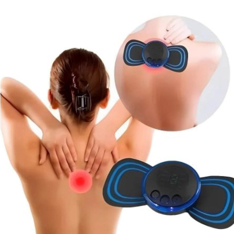 Mini Massageador Portátil Elétrico Cervical EMS Alivia Dores Corpo Pescoço, lombar - Lojas Kalibu