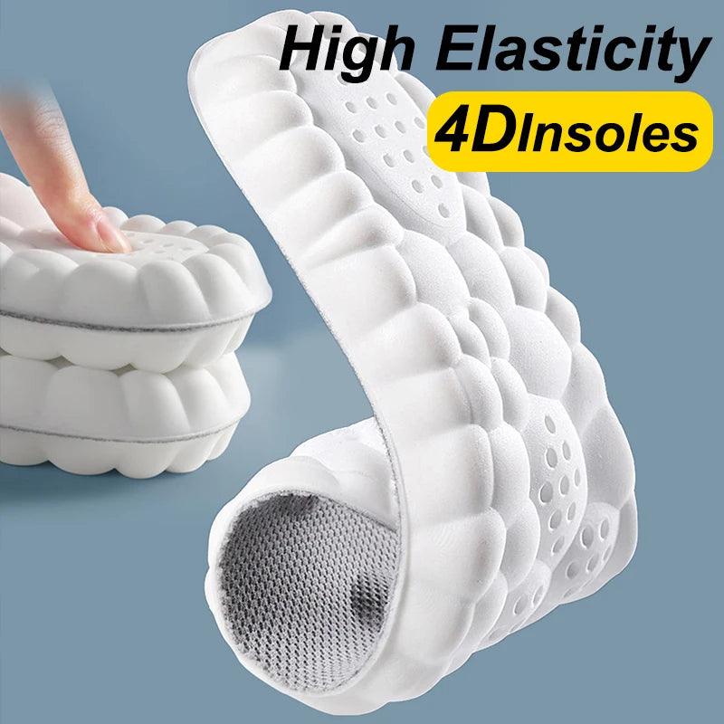 High Elasticity Latex Sport Insoles Soft Shoe Pads Arch Support Orthotic Insoles Breathable Deodorant Shock Absorption Cushion - Lojas Kalibu